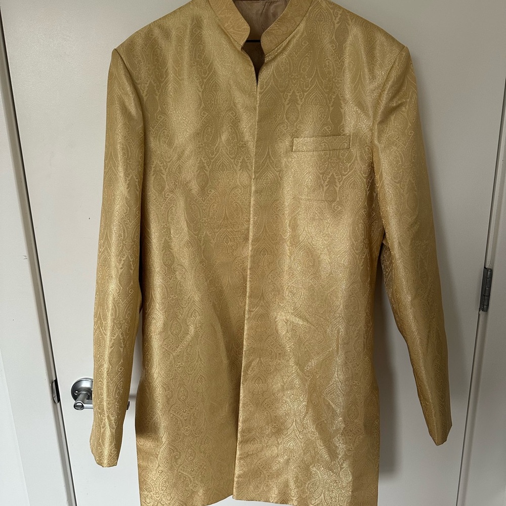 Elegant Gold Men's Sherwani